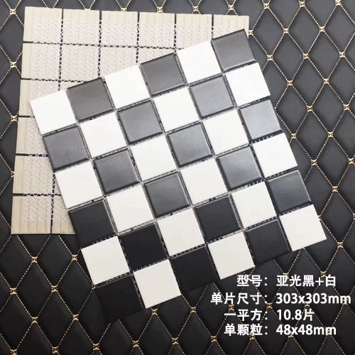 Черно -белая мозаичная фоновая настенная плит