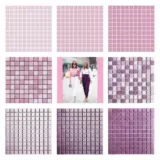 Демон зеленый розовый розовый желто -фиолетовый черный белый цвет мозаичная плитка фоновая стена керамическая ванная комната детское сады чистый цвет