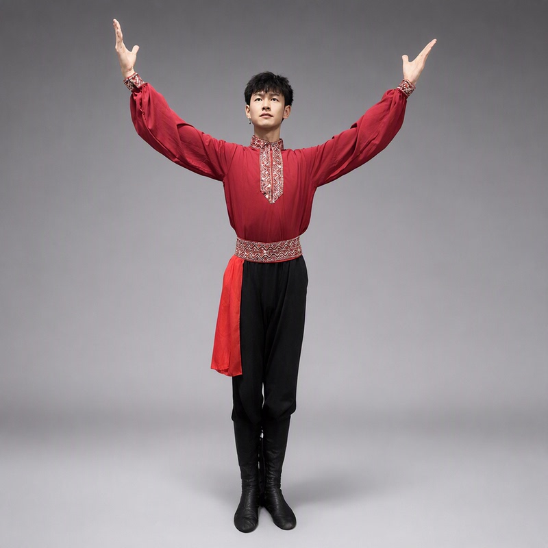 Men's Uyghur Dance Costume College Performance Ethnic Minority Stage Performance Art Exam Practice Set Men's Uyghur Dance Costume College Performance Ethnic Minority Stage Performance Art Exam Practice Set