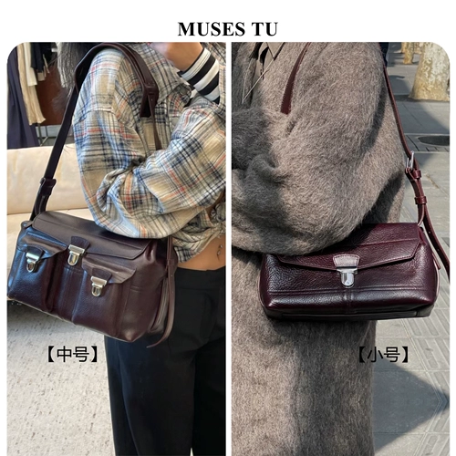 Кожаная сумка через плечо, сумка на одно плечо, из натуральной кожи, воловья кожа