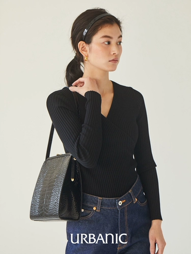 Сумка подмышку, сумка на одно плечо, крокодиловый принт, из натуральной кожи