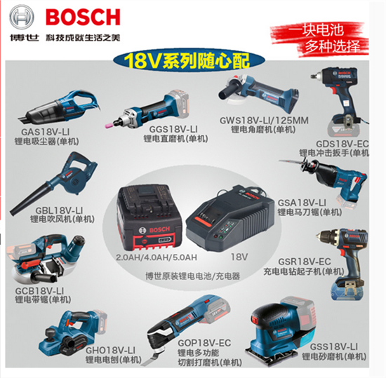 Original fit BOSCH Bosch 18V Lithium battery 2 0AH 4 0AH 0AH GSR18 GSB18 battery charger