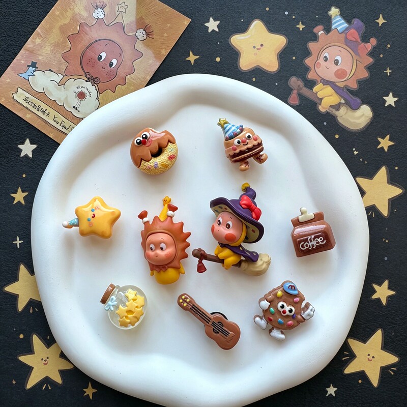 Original Crocs Shoe Accessories Cute Star-Shaped Shoe Charms Bubble Mart Decorations DIY Detachable Crocs Shoe Decorations