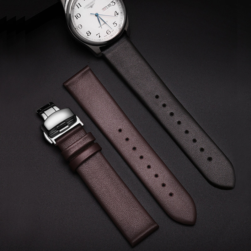 First-Layer Cowhide Leather Watch Strap for Women and Men, Compatible with Fiyta, Titoni, Seagull, Dwck, Tissot, Citizen, and Tianwang