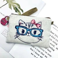 Blue Glasses Cat-Password Lock