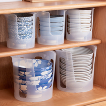 Japanese kitchen shelf bowl rack dish storage shelf cupboard plastic drain rack tableware finishing storage box