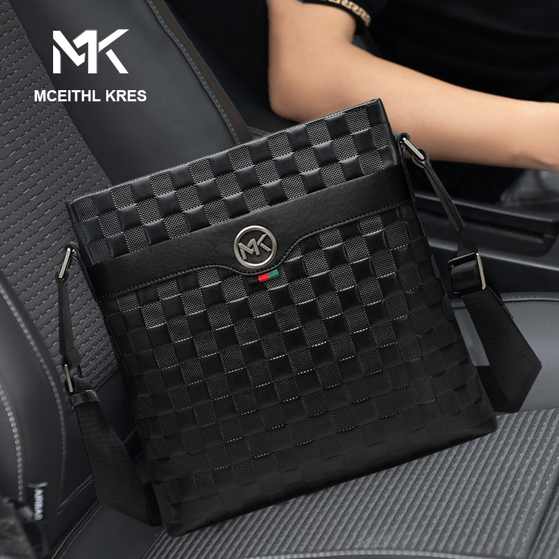 mk Men's Slip Bag 2022 new stylish leather male bag business briefcase male bag male tide card