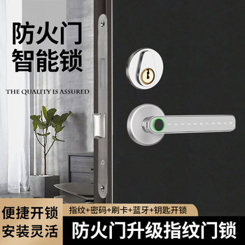 Fire Door Lock Modified to Fingerprint Lock, Home Access Smart Lock, Office Password Lock, Indoor Fire Door Electronic Lock