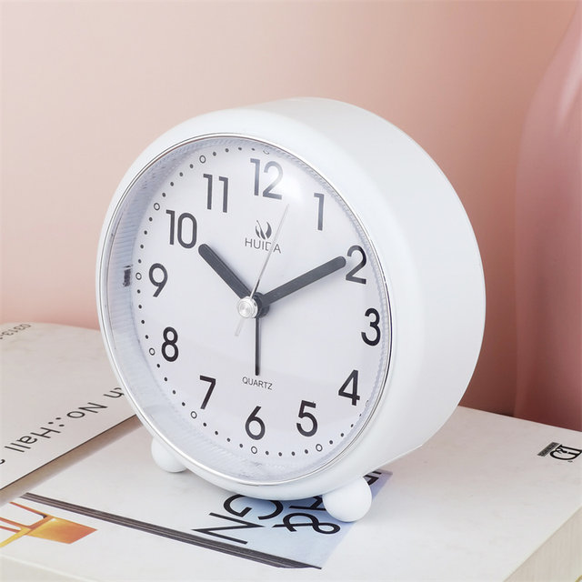 Elderly-Friendly Clock with Clear Dial, Simple Modern Alarm Clock, Creative Silent Fashionable Bedside Clock, Student and Children's Clock