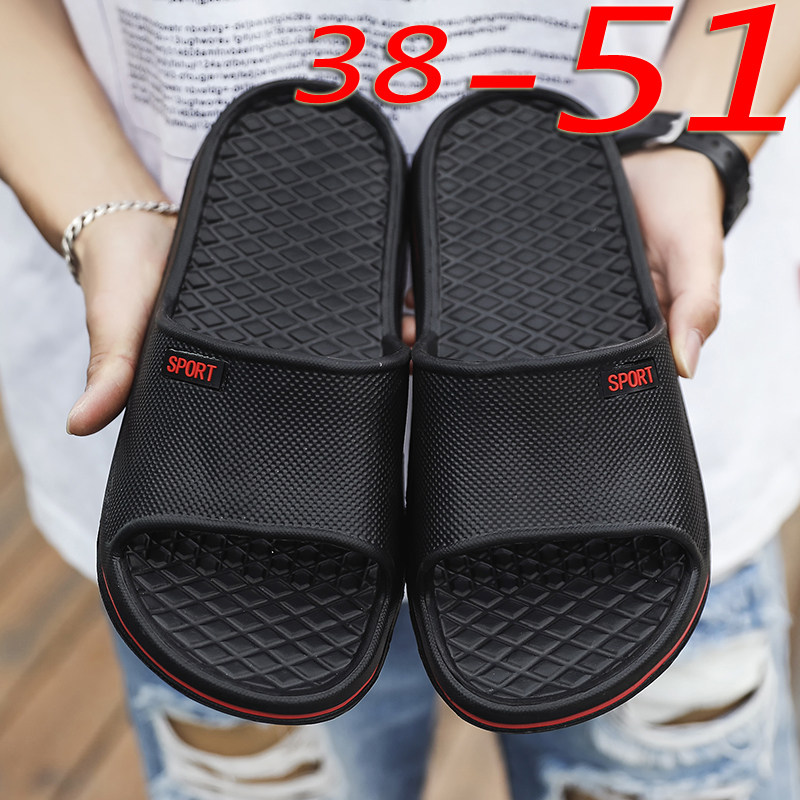 Slippers men 45 summer 46 home bathroom 47 plus 48 width 49 anti slip cool slip 50 men fat foot