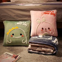 Summer holding pillows Dual-purpose girls sleeping in midday sleeping car office Car Office Pillow Two-in-one Back Cushion Leaning Back