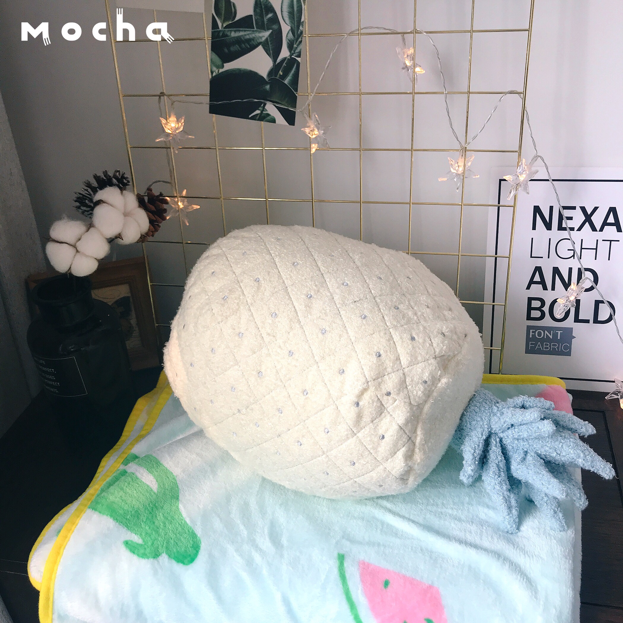 Ins cùng một đoạn xương rồng nhỏ tươi chăn chăn chăn dâu dứa Messenger túi búp bê sang trọng dày chăn - Trở lại đệm / Bolsters gối tựa ghế