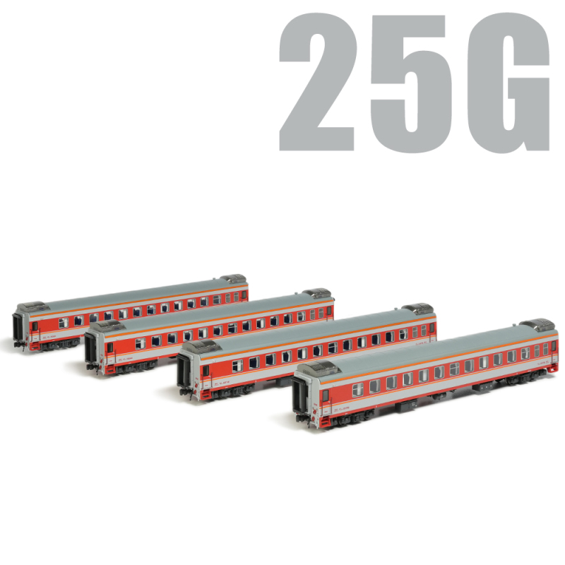 [in Stock] Crrc Changming N Scale Simulation Train Model 25g Passenger Car