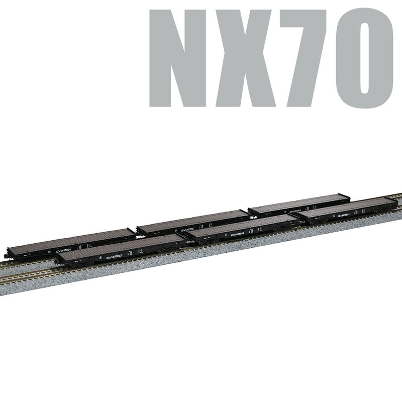 [in Restock] China Railway Changming N Scale Model Train Nx70 Flat Car Freight Car Compartment