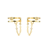 Клипсы, изысканный стиль, без проколов ушей, серебро 925 пробы, простой и элегантный дизайн