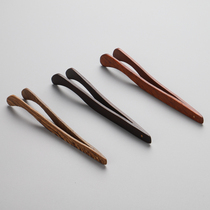Tea clip Tea set accessories clip Tea clip Tea tweezers Tea clip Tea cup clip Pear ebony chicken wing wood tweezers
