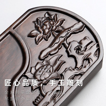 Whole ebony tea tray Household tea tray Natural solid wood tea table Large small tea sea Kung Fu tea simple tray