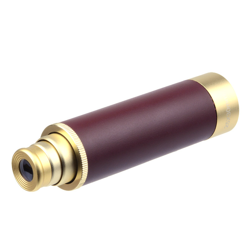 Retro Pirate Single Cylinder Telescope Telescopic Pull-out Focusing 25X30mm High Magnification High Definition Pocket Small