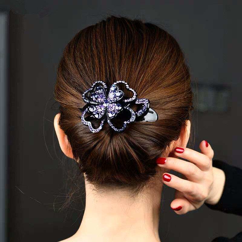 Clip headdress Korea back head hair adult large hairpin three-tooth clip plate hair large duckbill hair accessories