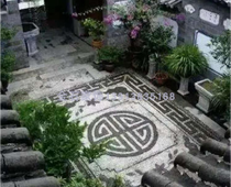 Set to be cobblestone floor tile wall Brick Kitchen Bathroom Balcony Mosaic Interior Exterior Landscaped House Yard