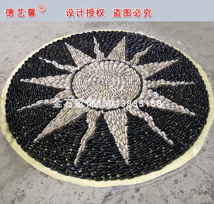 Customized cobblestone floor tile mosaic indoor and outdoor garden home decoration courtyard natural park stone road