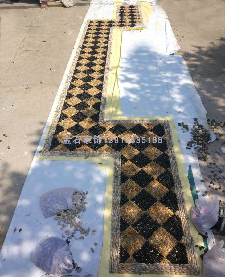 Rain Flowers Stones Cobblestone Road Mosaic Mesh Sheet Stone Garden Stone Sub Road Pebble Massage Cushion Massage Trail