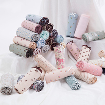 Top quack underwear women cotton cotton waist cotton fabric top melon Lady youth size breifs color cotton printing