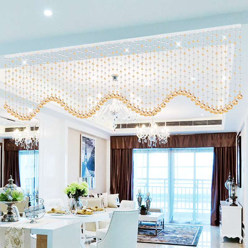 Beaded Curtain Crystal Partition Curtain Door Curtain Bead Hanging Curtain Living Room Entrance Light Luxury No-Drill Dining Room Bedroom Bathroom Beaded Curtain Crystal Partition Curtain Door Curtain Bead Hanging Curtain Living Room Entrance Light Luxury No-Drill Dining Room Bedroom Bathroom