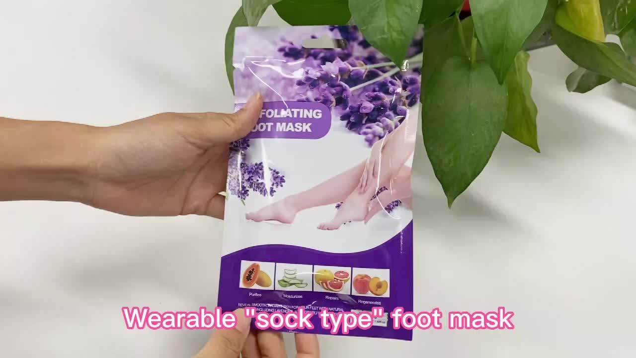 Private Label Oem Footmask Exfoliating Foot Mask Peeling Footcare Korea