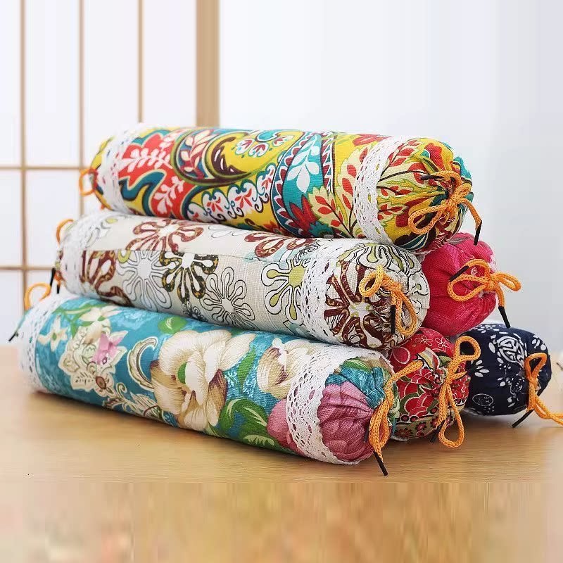 艾草颈椎枕型护颈椎多功能款睡觉专用艾草圆柱枕头便携Y2