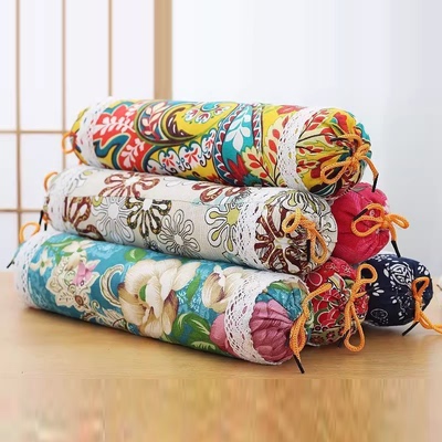 艾草颈椎枕型护颈椎多功能款睡觉专用艾草圆柱枕头便携Y2