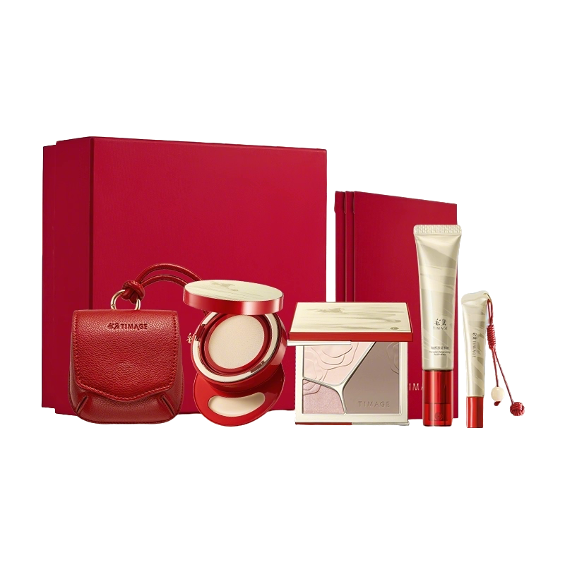 【万里生息限定】彩棠TIMAGE修容口红气垫彩妆套装马年圣诞礼物盒