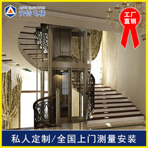 Home elevator manufacturers customize two three four five six floors of small indoor and outdoor villas sightseeing traction hydraulic lifting platform