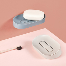 Nordic ins soap box shelf drain toilet non-perforated cute creative simple soap dish