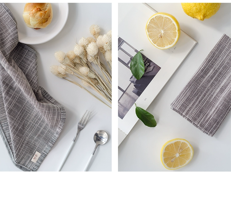 Nửa giá giải phóng mặt bằng cotton linen placemat phong cách Nhật Bản ảnh vải màu sắc đồng bằng cách nhiệt phương tây bảng mat nhiếp ảnh nền khăn trải bàn tết