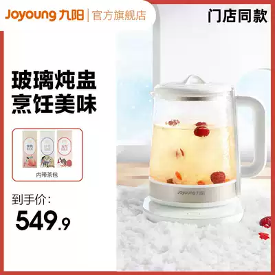 Jiuyang D15 health pot household multi-functional high-grade hammer glass tea stew pot office