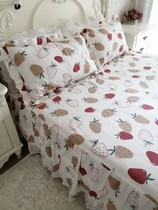 New products listed cotton Korean version of princess wind bed skirt bedding net red bedspread single 180 bed 150 bed