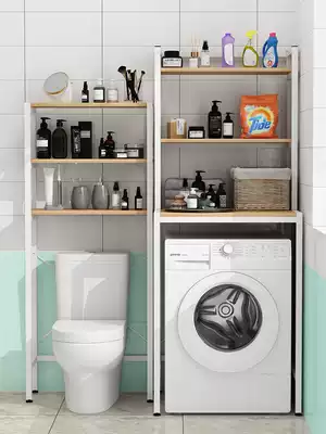 Washing machine shelf floor toilet toilet storage balcony flap washing closet toilet storage shelf