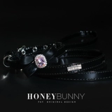 Медовая кожа с ярко -кожей кольцо с бабочкой, кольцо, собака веревка, питомец, ходящая собака веревка кольца кольцо собаки цепь