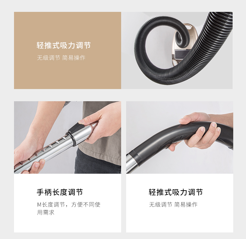 giá máy hút bụi panasonic Máy hút bụi Jiatai lớn hút hộ gia đình nhỏ ngang mạnh mẽ Máy hút bụi gia đình cực kỳ mạnh mẽ cực kỳ êm ái - Máy hút bụi máy hút bụi cầm tay deerma