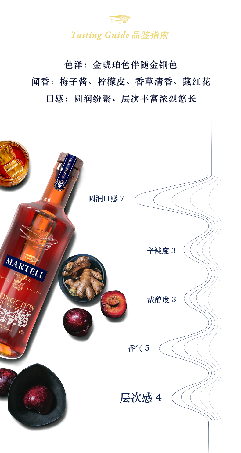 法国进口 马爹利 鼎盛 vsop 干邑白兰地酒洋酒 500ml 图4