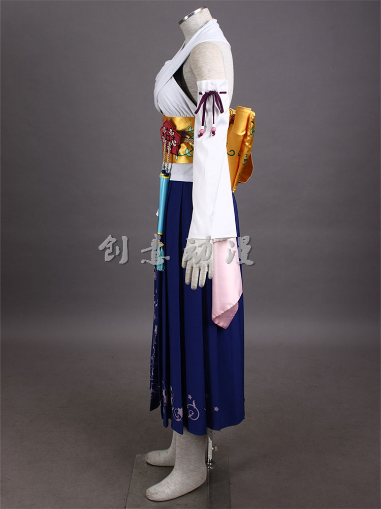 Final Fantasy 10 - Yuna thế hệ 1 - triệu tập trang phục cosplay nữ anime cos quần áo toàn diện - Cosplay đồ hầu nữ