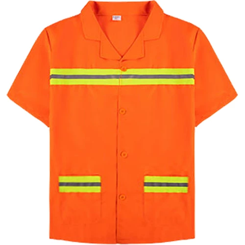 Летняя дышащая футболка для работы, светоотражающий комбинезон, короткий рукав