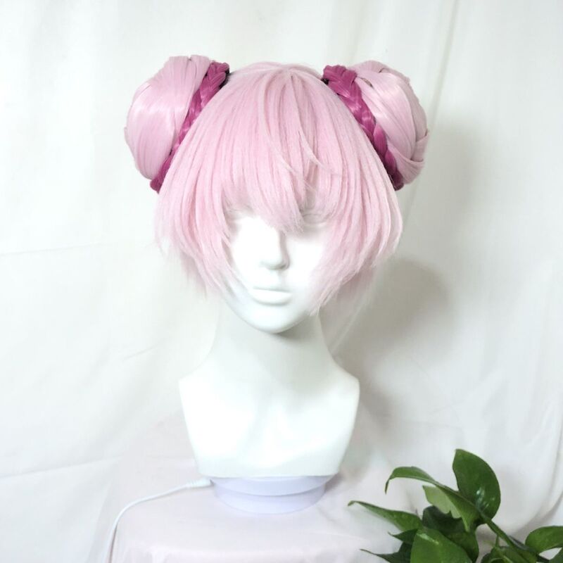 Finished Product Styling Xiao Qiao Original Skin Honor of Kings Double Hair Bundle Rose Skin Cosplay No Need for Wig Trimming
