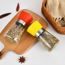 Manual Glass Pepper pepper Pepper Grinding with Pepper Powder Container Home Now Grinding theorizer Black Grain Sea Salt