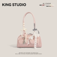 Розовый [включая кулон из шелкового шарфа]