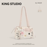 Hello Kitty, милый рюкзак, сумка на одно плечо, модная мультяшная вместительная и большая сумка через плечо с ромбовидным узором, городской стиль