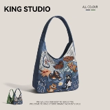 Оригинальный милый шоппер, вместительная и большая сумка