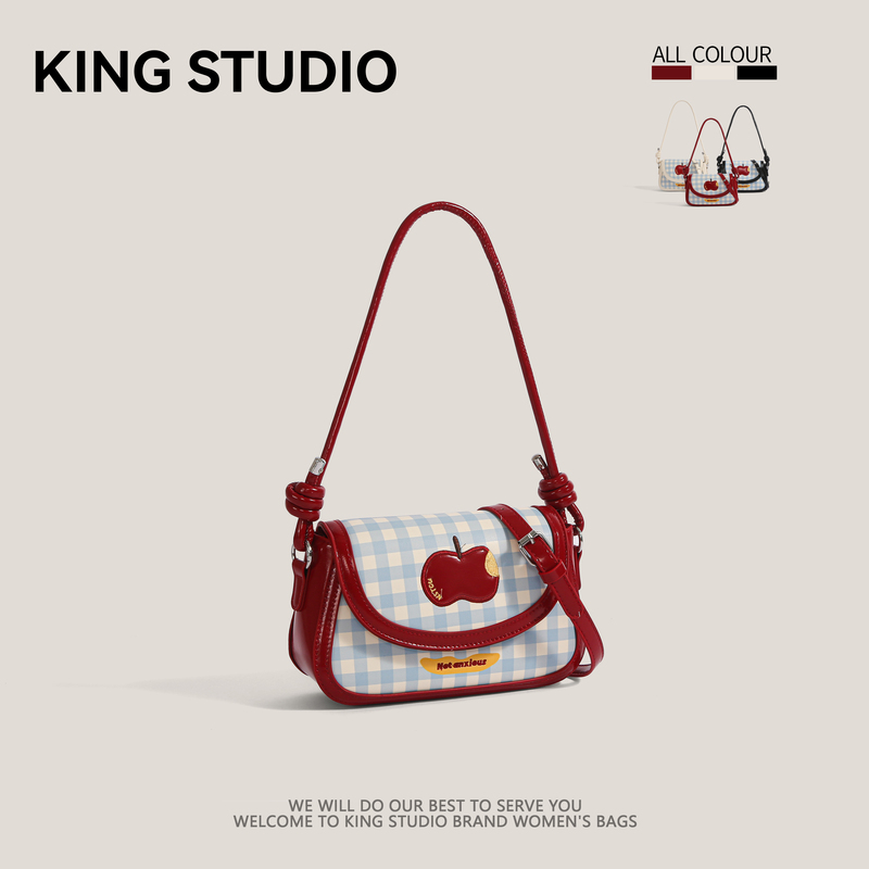 Niche Design Red Apple Handbag for Women 2026 New Trendy Summer Fresh Single Shoulder Crossbody Underarm Bag