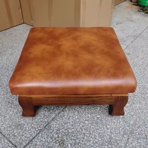 High-end solid wood kowtow four-corner large worship mat meditation futon worship stool smooth and thickened for Buddha kneeling mat for home use